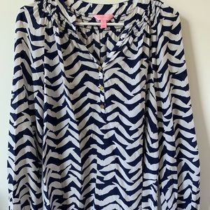 Lilly Pulitzer Elsa silk top, I Got Lucky